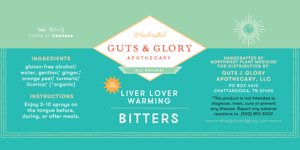 Liver Lover Warming Bitters *Pre-Order for mid-November Shipment*